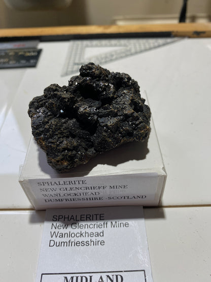 SPHALERITE : NEW GLENCRIFF MINE, WANLOCKHEAD, SCOTLAND 136g MF4807
