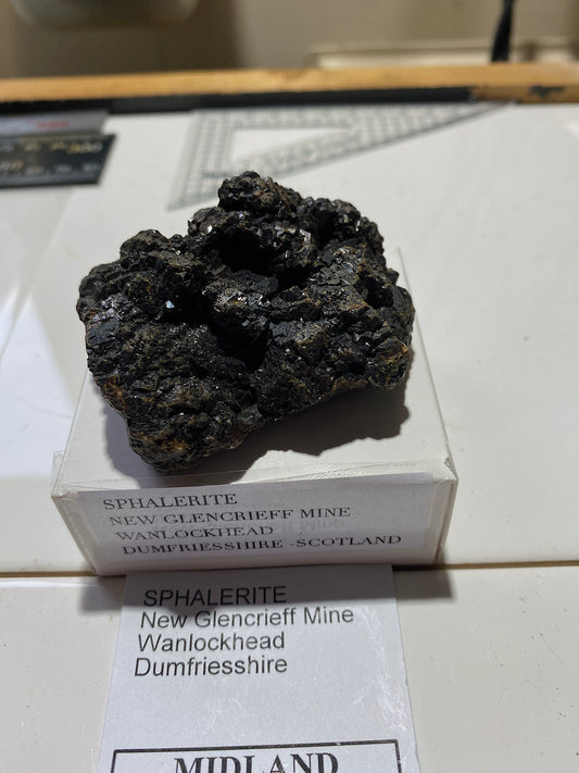 SPHALERITE : NEW GLENCRIFF MINE, WANLOCKHEAD, SCOTLAND 136g MF4807
