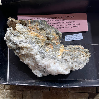 CALCITE WITH TRACES PYRITE [ETC] - CHARTERHOUSE, PRIDDY, SOMERSET 181g MF881