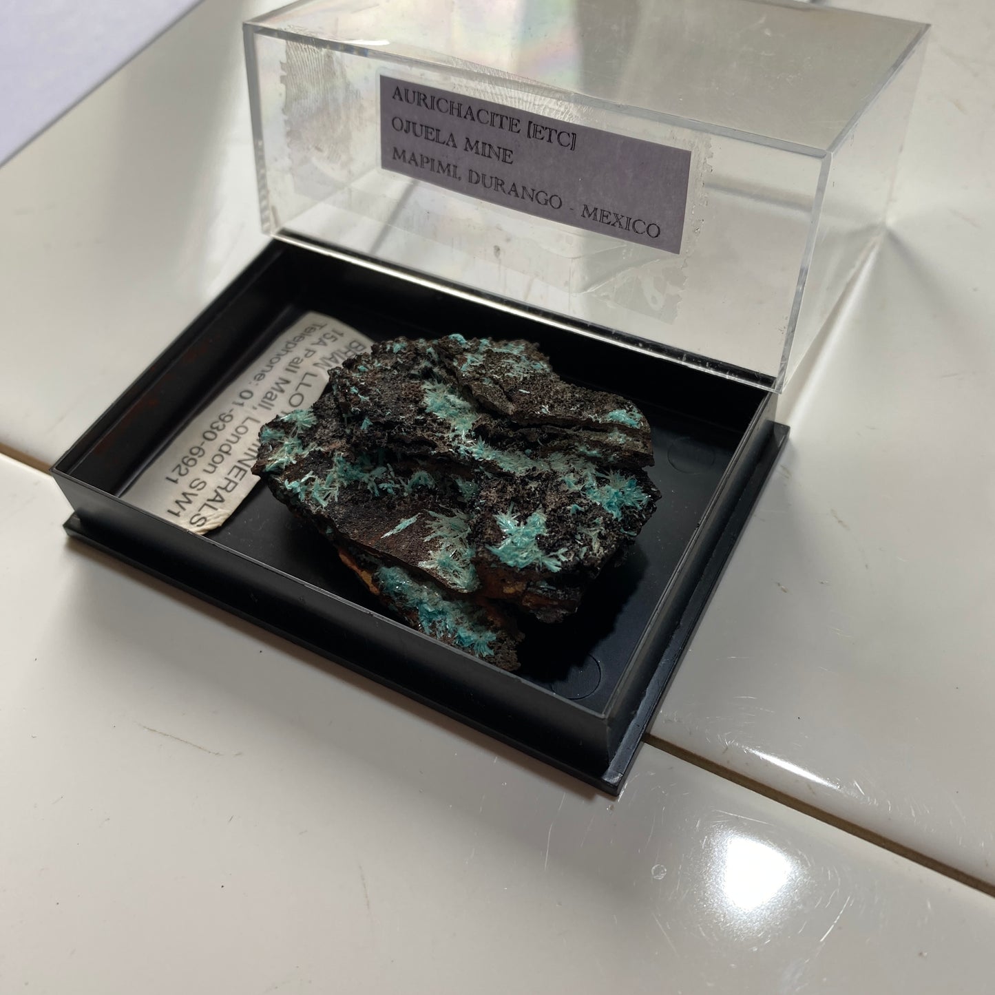 AURICHALCITE ON MATRIX - OJUELA MINE, MAPIMI, DURANGO, MEXICO 28g MF850