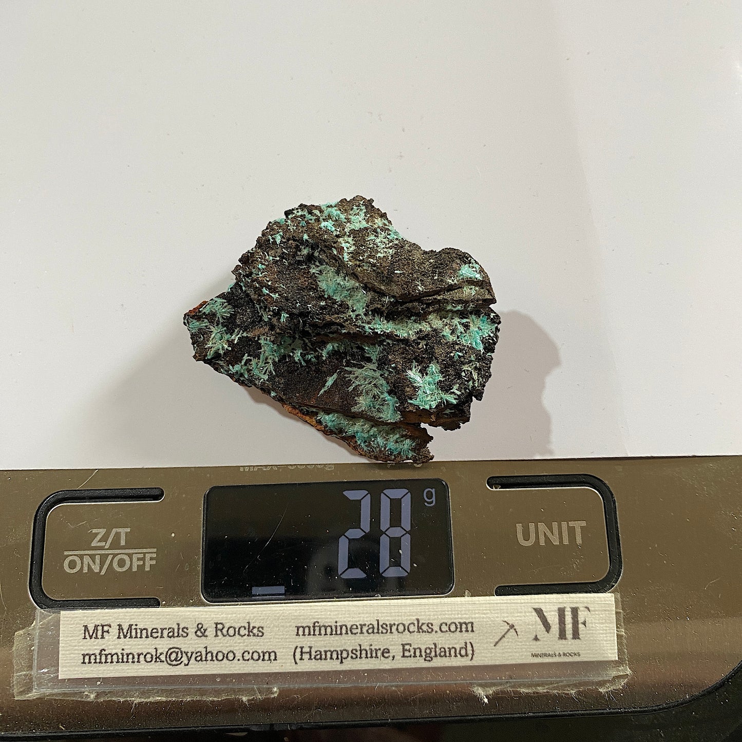AURICHALCITE ON MATRIX - OJUELA MINE, MAPIMI, DURANGO, MEXICO 28g MF850