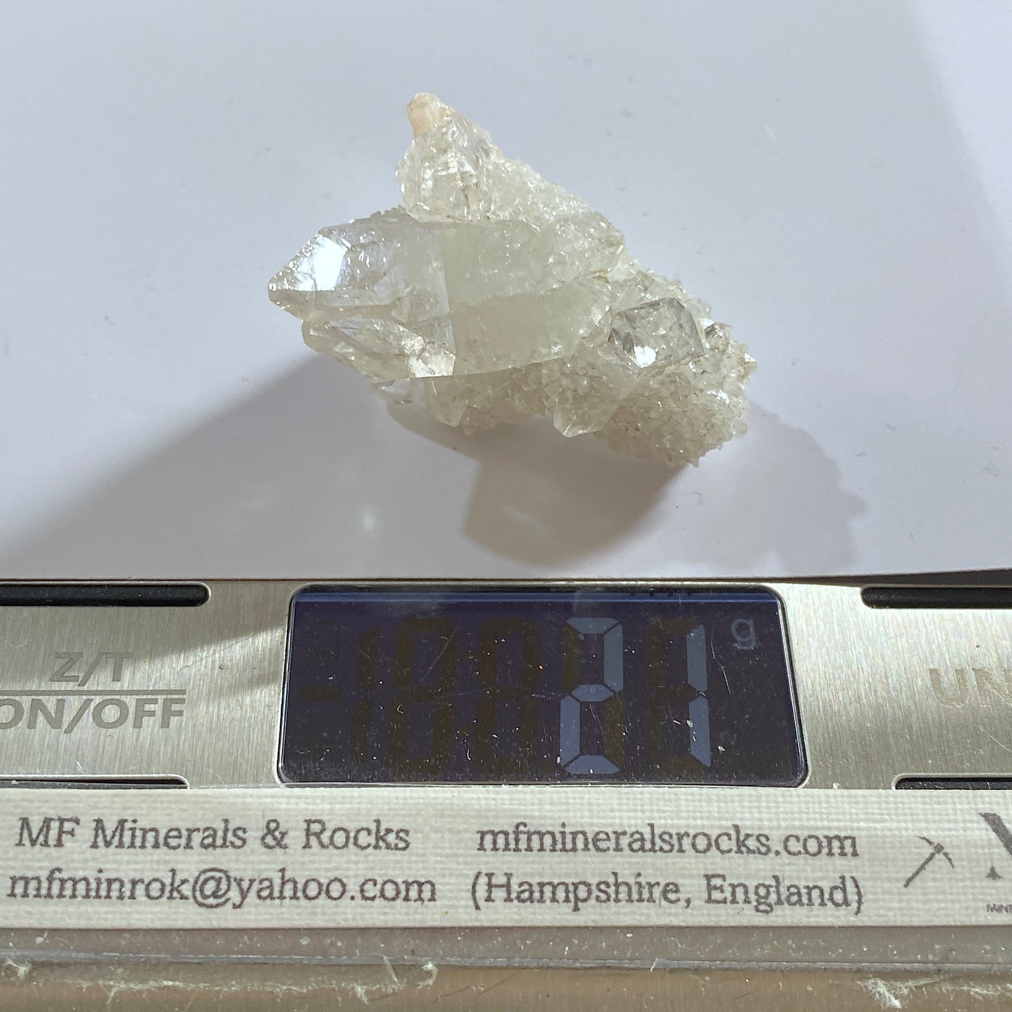 HYDROXYAPOPHYLLITE RARE SUPERBE CLARTÉ D'INDE 22g MF803