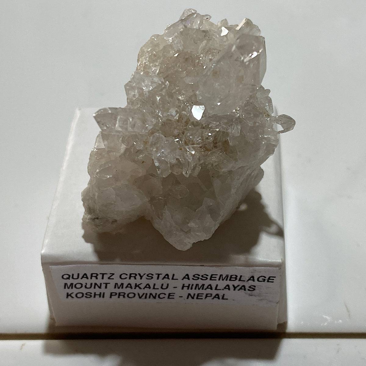 QUARTZ CRYSTAL ASSEMBLAGE : MOUNT MAKALU, KOSHI, HIMALAYAS, NEPAL. 31g MF5417