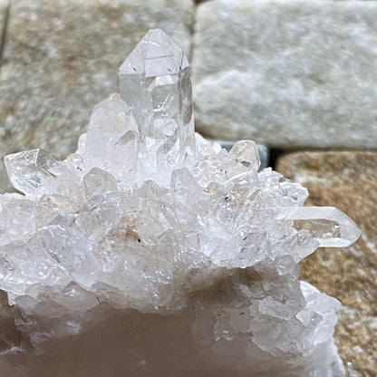 QUARTZ CRYSTAL ASSEMBLAGE : MOUNT MAKALU, KOSHI, HIMALAYAS, NEPAL. 31g MF5417