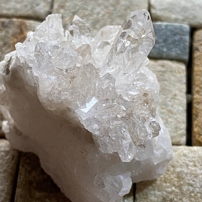 QUARTZ CRYSTAL ASSEMBLAGE : MOUNT MAKALU, KOSHI, HIMALAYAS, NEPAL. 31g MF5417