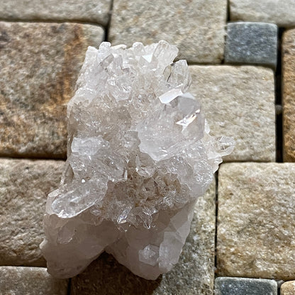 QUARTZ CRYSTAL ASSEMBLAGE : MOUNT MAKALU, KOSHI, HIMALAYAS, NEPAL. 31g MF5417