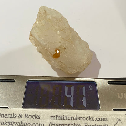 ULTRA RARE CHONDRODITE ON MATRIX - OH SAUNG TAUNG, MOGOK, MANDALAY, MYANMAR 41g MF9968