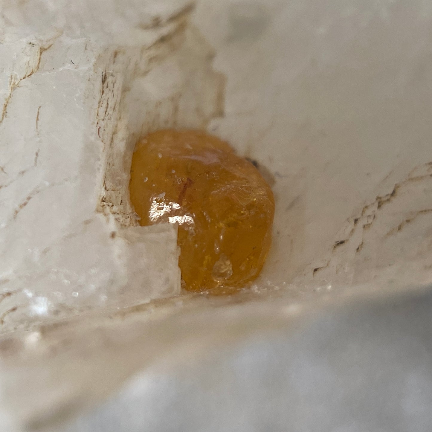 ULTRA RARE CHONDRODITE ON MATRIX - OH SAUNG TAUNG, MOGOK, MANDALAY, MYANMAR 41g MF9968