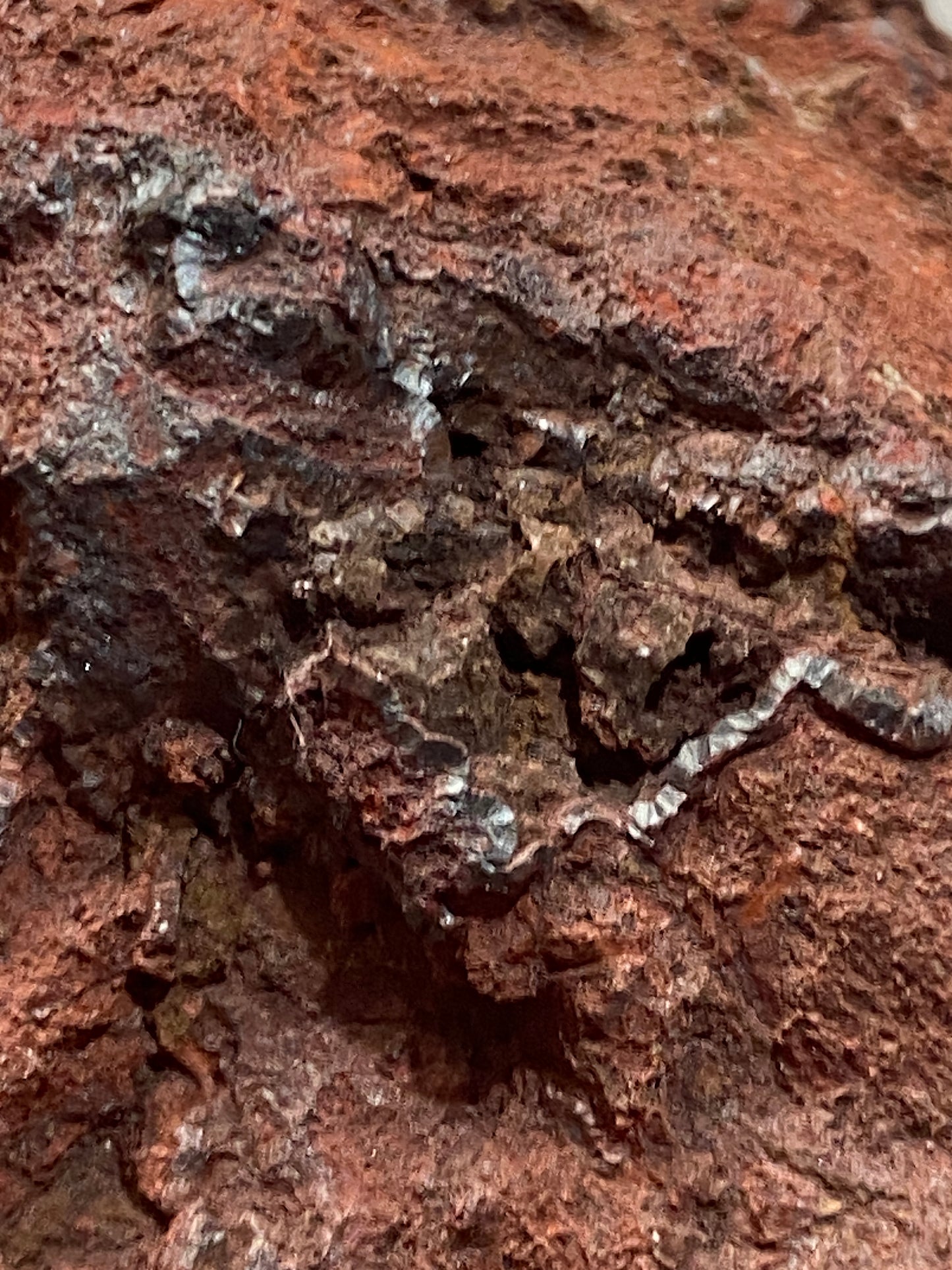 HEMATITE/OXIDISED CALCITE : NEW GLENCRIEFF MINE, WANLOCKHEAD, SCOTLAND 644g MF4814