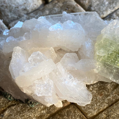 APOPHYLLITE WITH STILBITE BEAUTIFUL SPECIMEN, NASIK, INDIA 52g MF1514