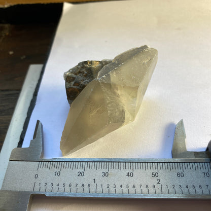 CALCITE TWINNED SCALENOHEDRONS, TAFFS WELL QUARRY, WALES, U.K.