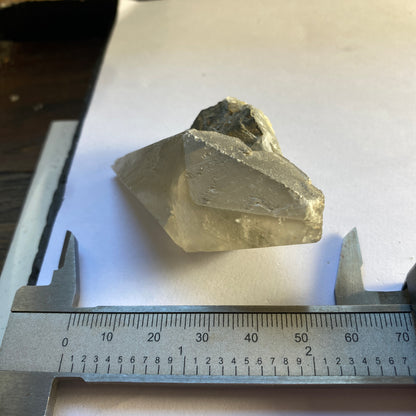 CALCITE TWINNED SCALENOHEDRONS, TAFFS WELL QUARRY, WALES, U.K.