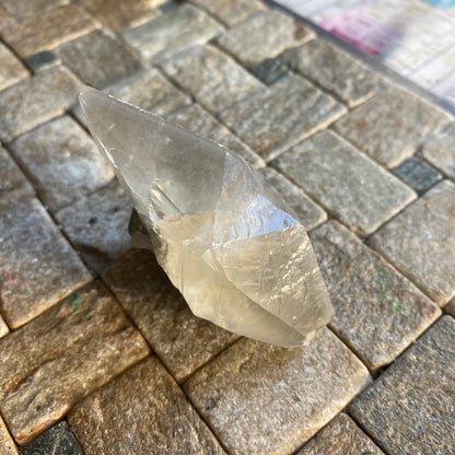 CALCITE TWINNED SCALENOHEDRONS, TAFFS WELL QUARRY, WALES, U.K.