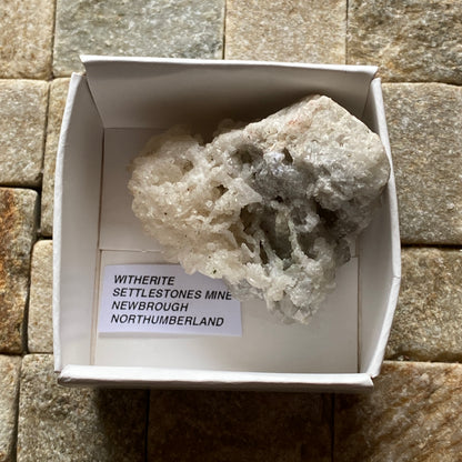 WITHERITE : SETTLESTONES MINE, NEWBROUGH, NORTHUMBERLAND  60g MF5420