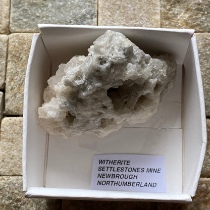 WITHERITE : SETTLESTONES MINE, NEWBROUGH, NORTHUMBERLAND  60g MF5420
