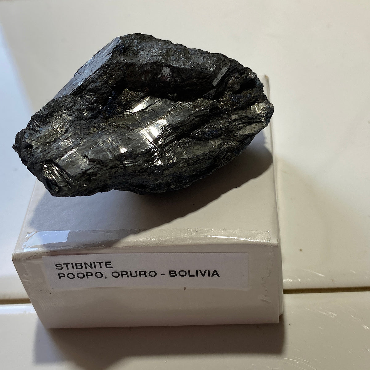 STIBNITE (SOLID) : POOPO, ORURO, BOLIVIA. 62g MF5421