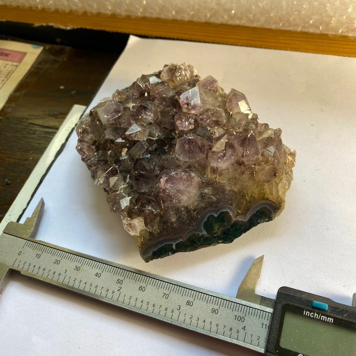 AMETHYST QUARTZ CRYSTAL ASSEMBLAGE.  AMETISTA, BRAZIL 343g MF1516