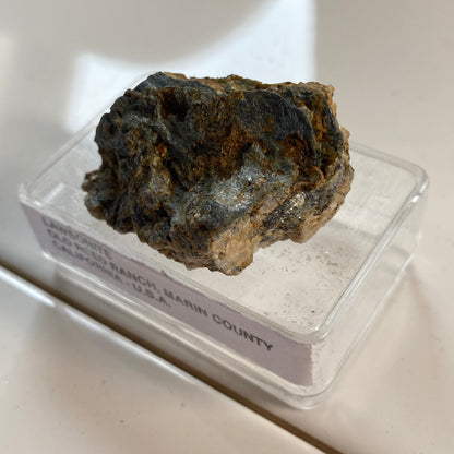 LAWSONITE ON MATRIX - OLD REED RANCH, MARIN COUNTY, CALIFORNIA, U.S.A. 26g MF1985