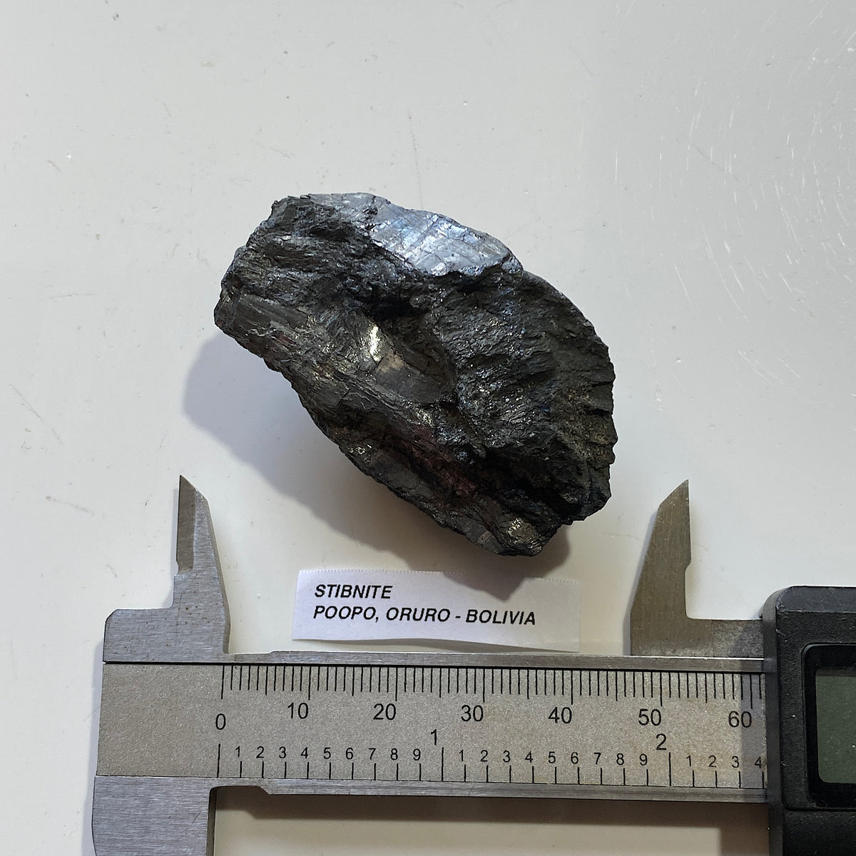 STIBNITE (SOLID) : POOPO, ORURO, BOLIVIA. 62g MF5421