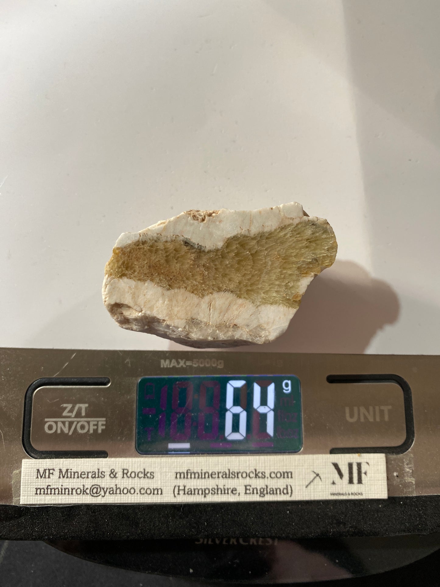 STRONTIANITE : STRONTIAN, ARDNAMURCHAN, HIGHLAND, SCOTLAND 64g MF4818