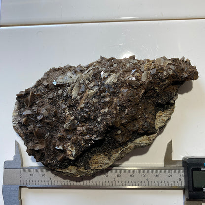 TITANITE WITH CALCITE [ETC] FROM DODO MINE, SARANPAUL, RUSSIA 405g  MF9856B