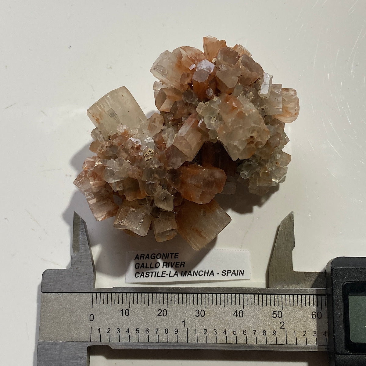 ARAGONITE :GALLO RIVER,  CASTILE-LA MANCHA, SPAIN. 87g. MF5422