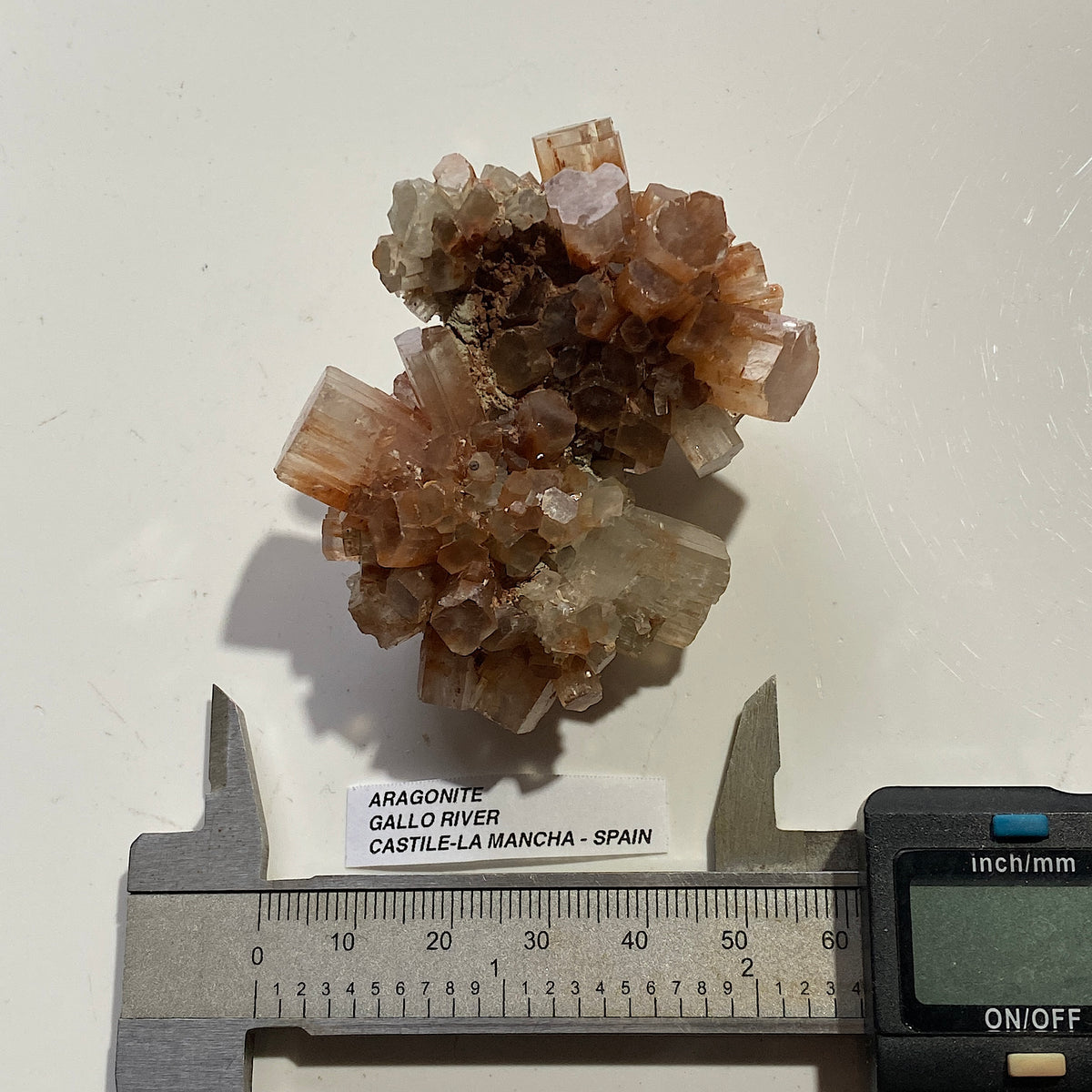 ARAGONITE :GALLO RIVER,  CASTILE-LA MANCHA, SPAIN. 87g. MF5422