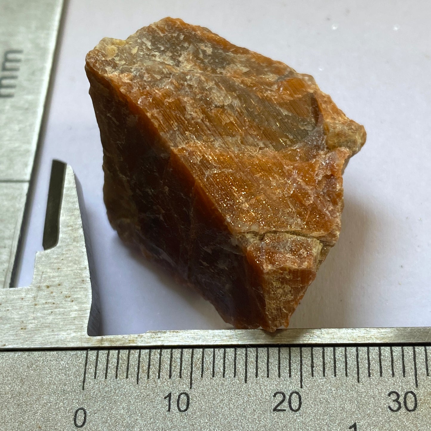 OLIGOCLASE FELDSPAR [SUNSTONE]  - OSTERADALEN, NORWAY. 25g MF1978