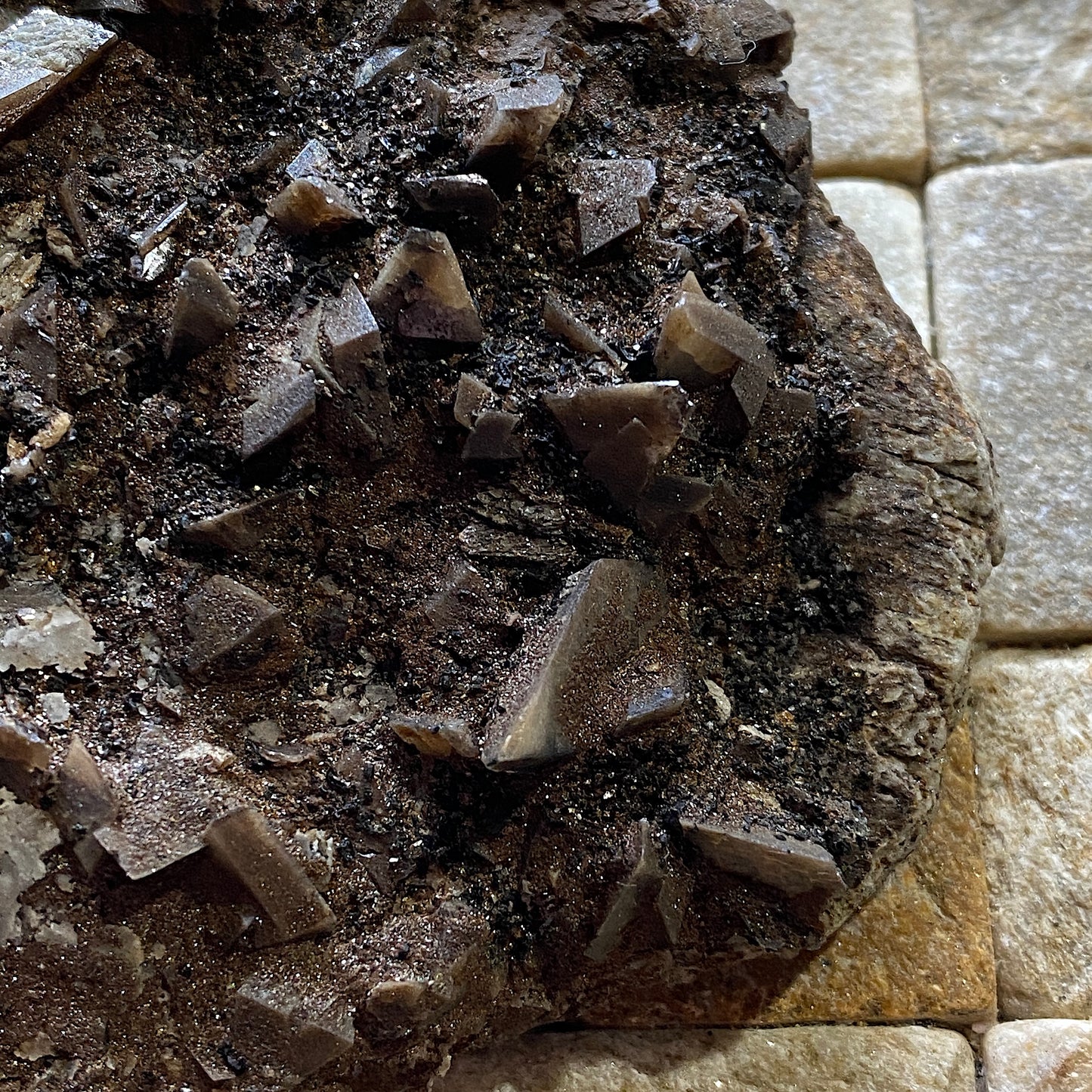 TITANITE WITH CALCITE [ETC] FROM DODO MINE, SARANPAUL, RUSSIA 405g  MF9856B