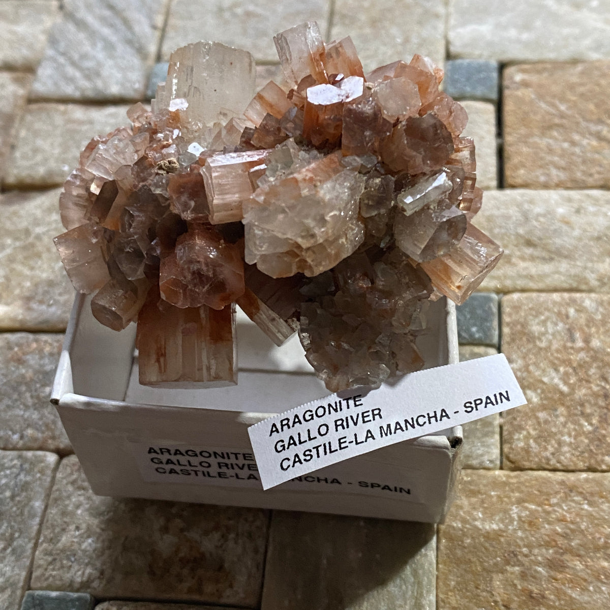 ARAGONITE :GALLO RIVER,  CASTILE-LA MANCHA, SPAIN. 87g. MF5422