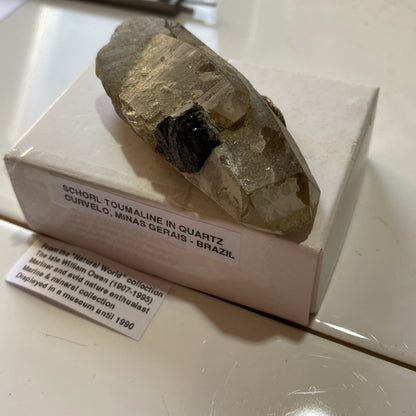 SCHORL TOURMALINE IN QUARTZ - CURVELO, MINAS GERAIS, BRAZIL 49g  MF9965