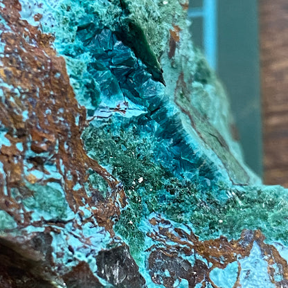 CHRYSOCOLLA WITH MALACHITE : SAMBA MINE, CHINGOLA, COPPER BELT ZAMBIA 110g MF5423