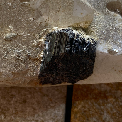 SCHORL TOURMALINE IN QUARTZ - CURVELO, MINAS GERAIS, BRAZIL 49g  MF9965