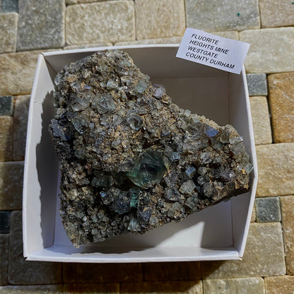 FLUORITE : HEIGHTS QUARRY, WESTGATE, STANHOPE, COUNTY DURHAM. 202g MF5424