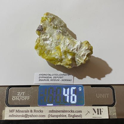 HYDROTALCITE/LIZARDITE : DYPINGDAL DEPOSIT, SNARUM, MODUM, NORWAY  46g MF5426