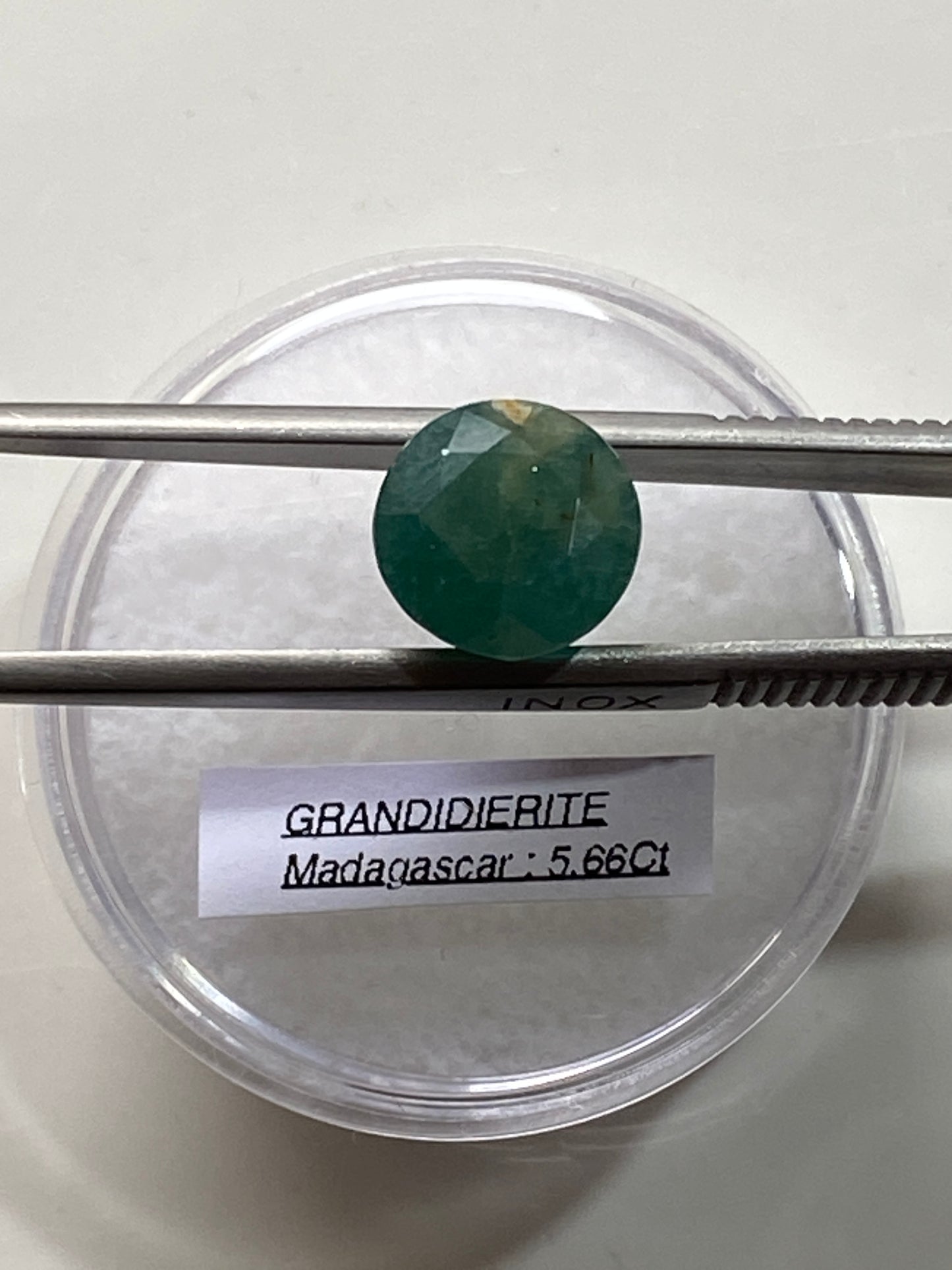GRANDIDIERITE GEMSTONE : VOHIBOLA,, BAHARA, ANOSY, MADAGASCAR 5.66Ct MFG4802