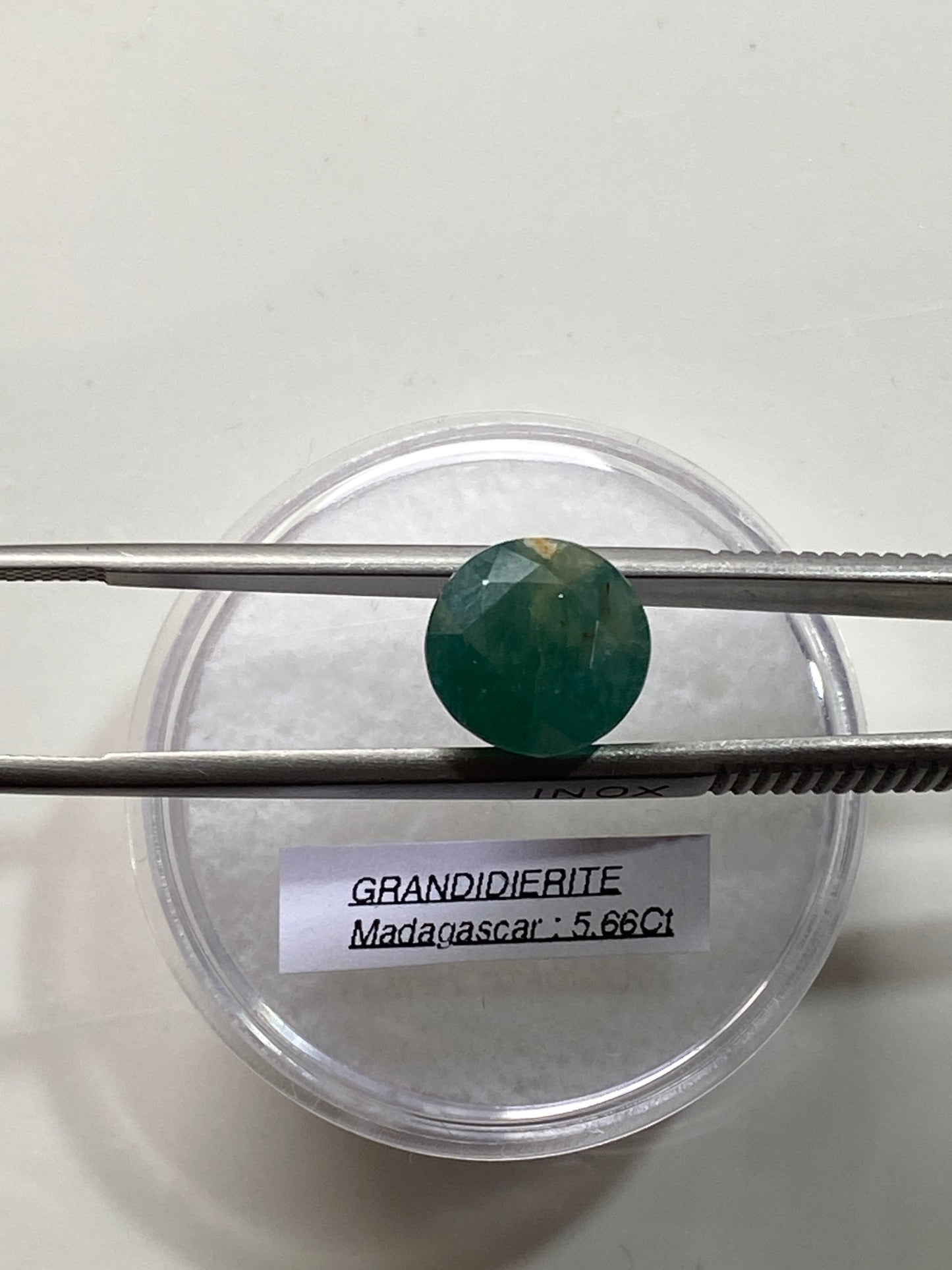 GRANDIDIERITE GEMSTONE : VOHIBOLA,, BAHARA, ANOSY, MADAGASCAR 5.66Ct MFG4802