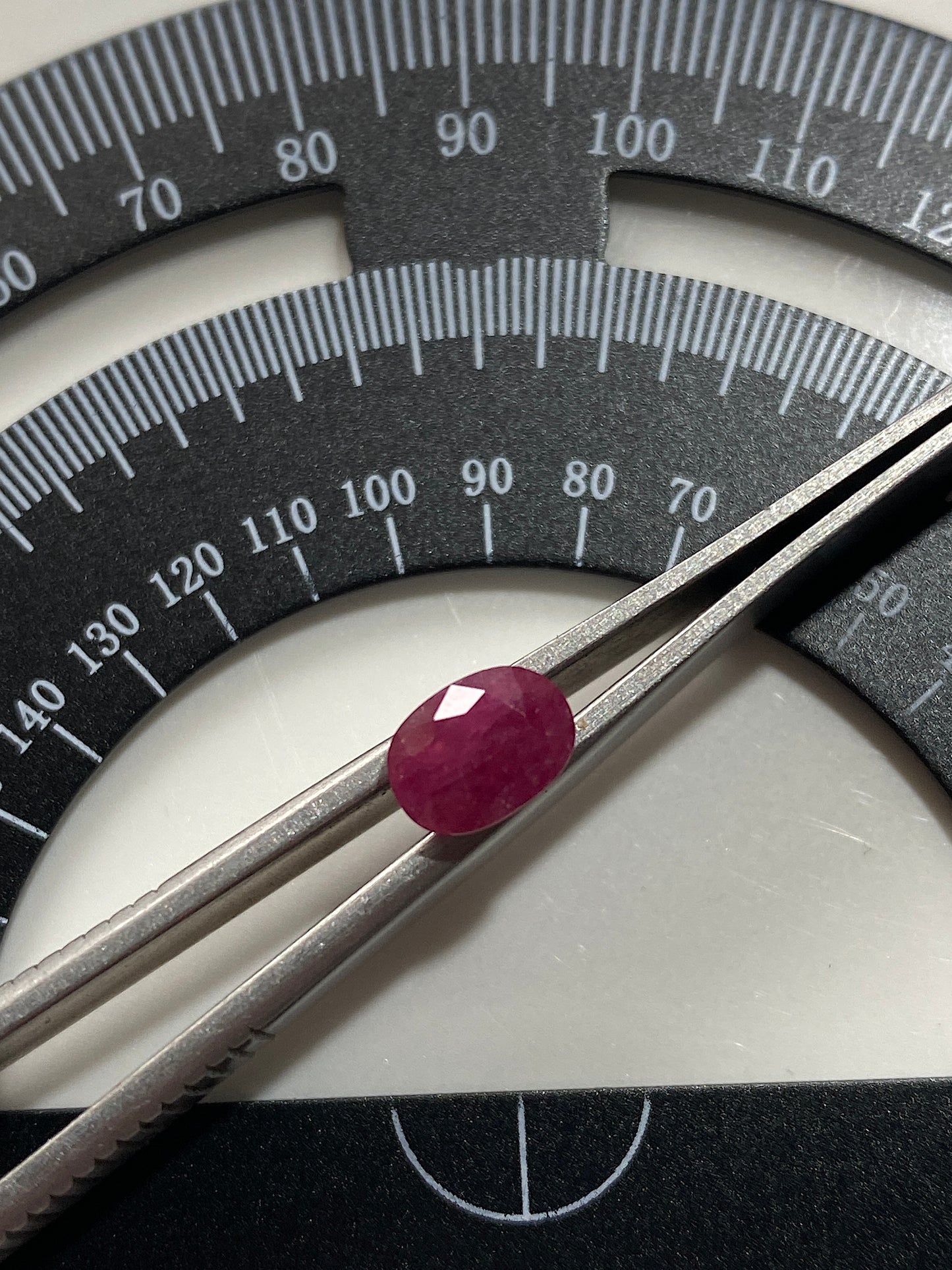 RUBY CORUNDUM GEMSTONE : JOHN SAUL MINE, TSAVO, KENYA  1.09Ct MFG4804