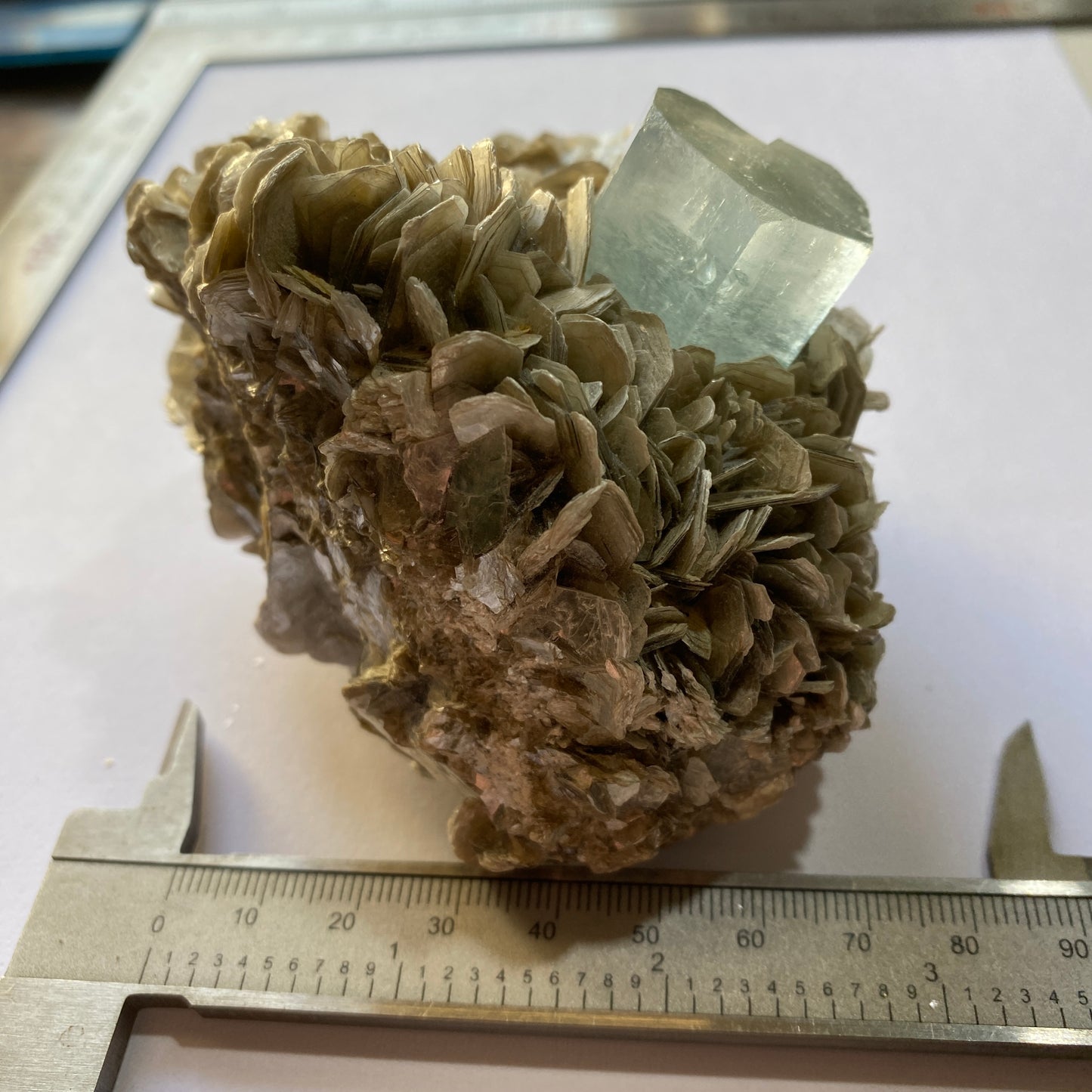 AQUAMARINE BERYL IN MUSCOVITE - CHUMAR BAKHOOR, NAGAR, GILGIT-BALTISTAN- PAKISTAN 487g MF9635