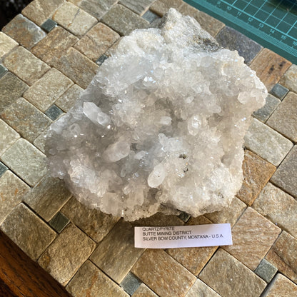 QUARTZ WITH PYRITE - BUTTE MINING DISTRICT, SILVER BOW COUNTY, MONTANA, U.S.S. SUBSRANTIAL 1010g. MF2112