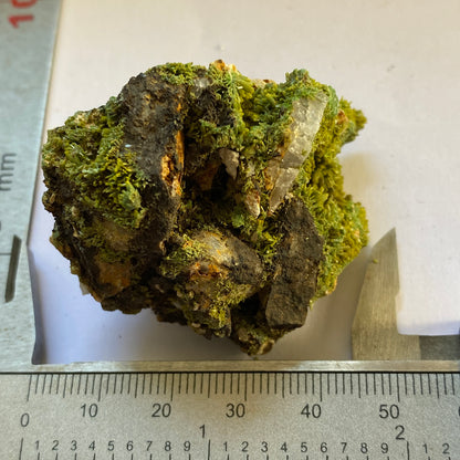 PYROMORPHITE [ETC] - HARDRIGG EWDGE, OUSBY, EDEN, CUMBRIA, ENGLAND. 65g MF2111