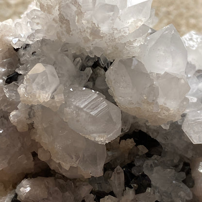 QUARTZ WITH CHALCOPYRITE WITH TRACES OF CALCITE  FROM ANDRASSY 1 MINE, RUDABANYA, HUNGARY 177g MF9685