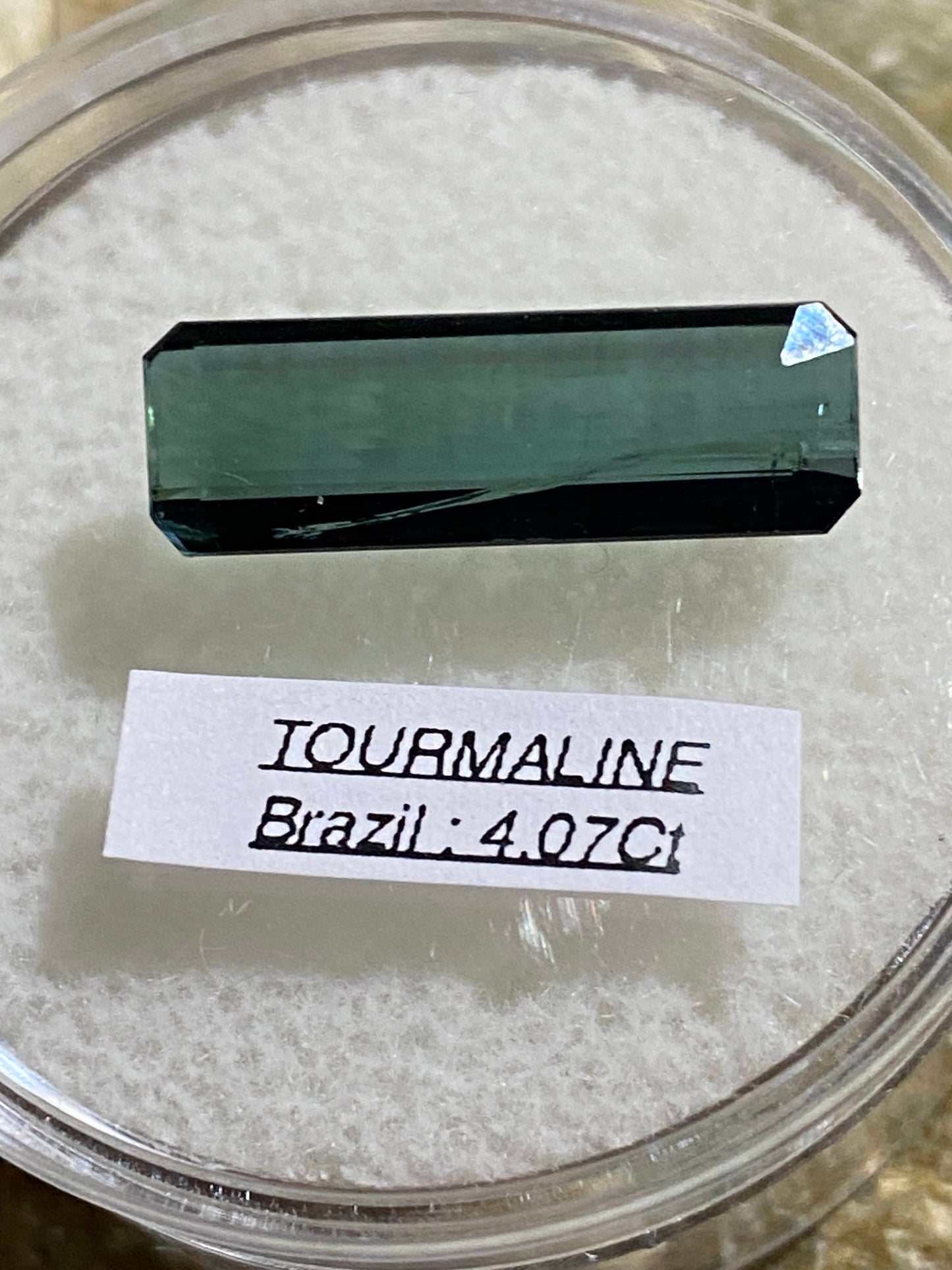 TOURMALINE GEMSTONE : MINA DO GAVILAN, MINAS GERAIS, BRAZIL 4.07Ct MF4808