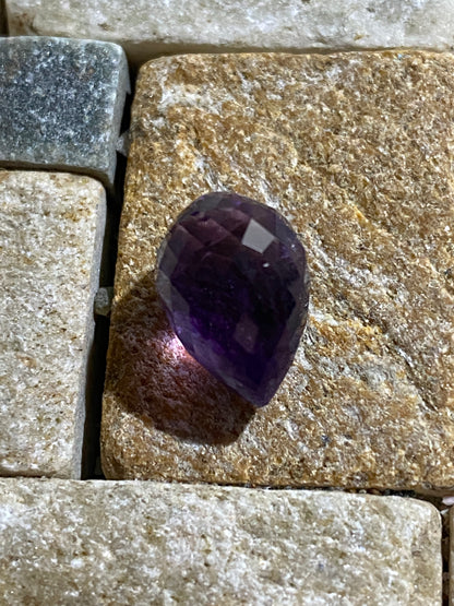 AMETHYST QUARTZ NATURAL GEMSTONE : LIVINGSTONE, ZAMBIA 7.74Ct MFG4809