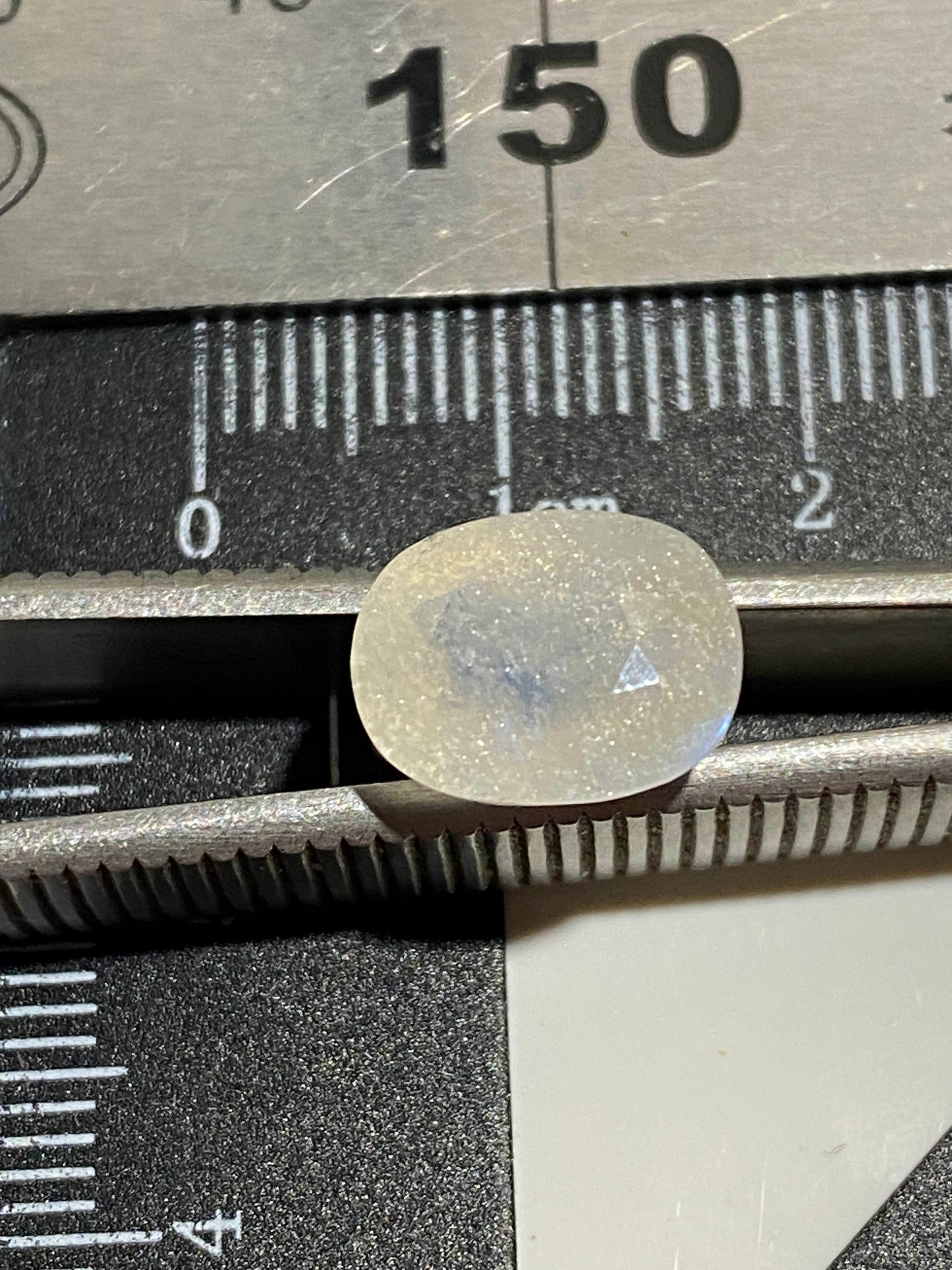 ADULARIA FELDSPAR GEMSTONE : TAMIL NADU, INDIA. 3.49Ct MFG4811