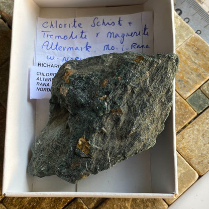 CHLORITE SCHIST WITH MAGNESITE ETC, ALTERMARK, NORWAY. 154g MF1522