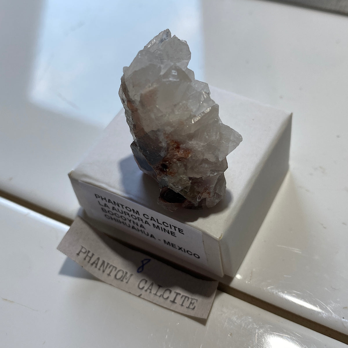 PHANTOM CALCITE : LA AURORA MINE, BOCOYNA, CHIHUAHUA, U.S.A. 20g MF5447