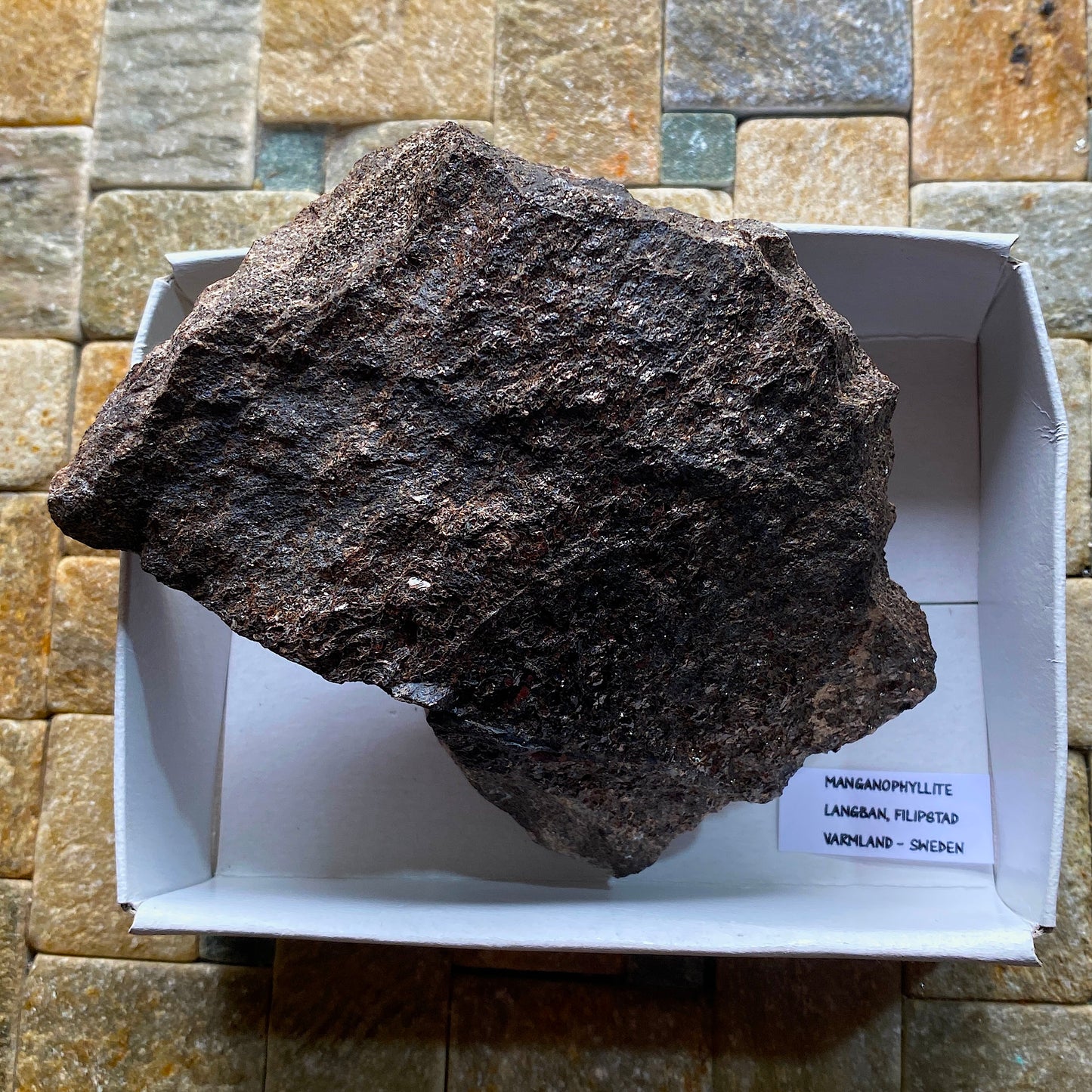 MANGANOPHYLLITE  ORE SPECIMEN  FROM LANGBAN, SWEDEN  325g  MF9872