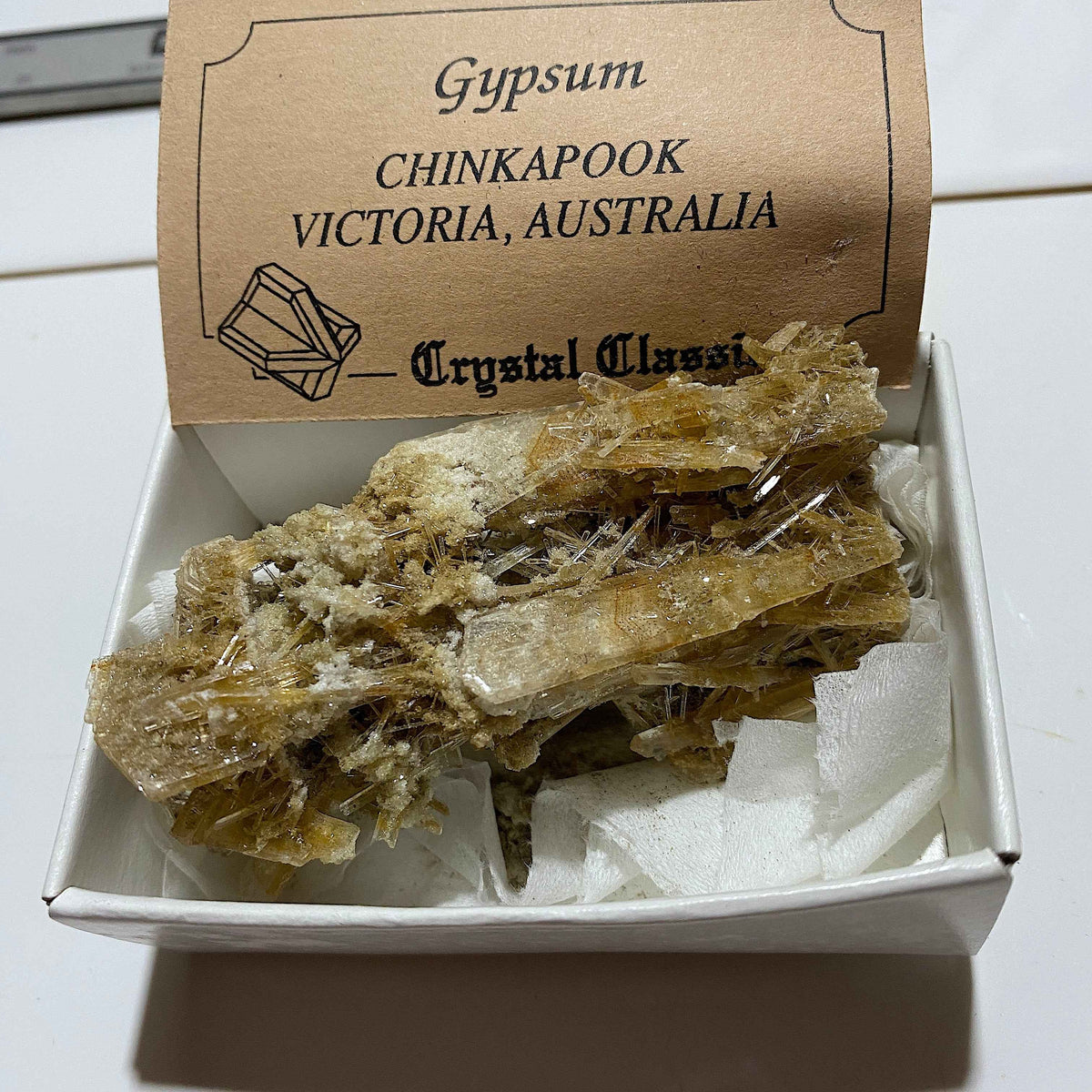 GYPSUM/SELENITE : CHINKAPOOK, VICTORIA, AUSTRALIA  31g MF5430