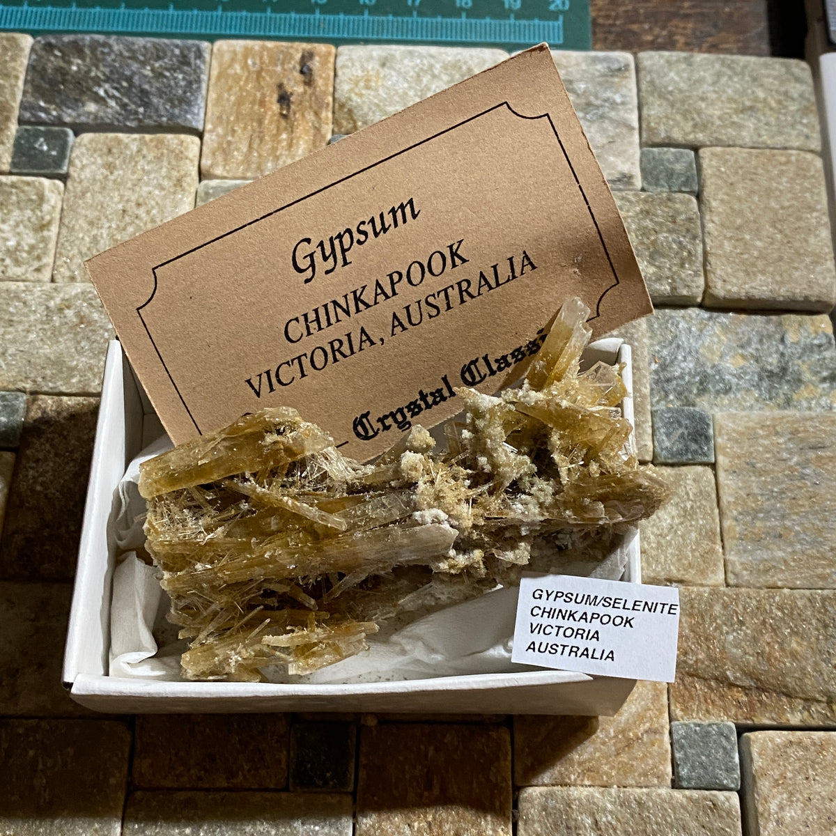 GYPSUM/SELENITE : CHINKAPOOK, VICTORIA, AUSTRALIA  31g MF5430